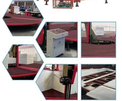 Máy cắt bọt xốp Carrousel để tiếp tục cắt ngang một số khối bọt biển